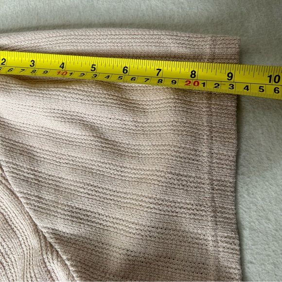 Madewell Pointelle Tie Neck Tunic Top Pink Size S - Picture 7 of 8